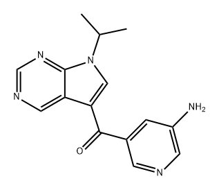 Methanone, (5-amino-3-pyridinyl)[7-(1-methylethyl)-7H-pyrrolo[2,3-d]pyrimidin-5-yl]- 구조식 이미지