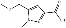 1H-Pyrazole-3-carboxylic acid, 5-(methoxymethyl)-1-methyl- 구조식 이미지