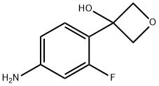 3-Oxetanol, 3-(4-amino-2-fluorophenyl)- Structure