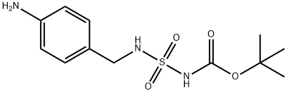 tert-butyl N-(4-aminobenzyl)sulfamoyl-carbamate Structure