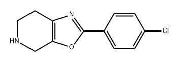 Oxazolo[5,4-c]pyridine, 2-(4-chlorophenyl)-4,5,6,7-tetrahydro- Structure