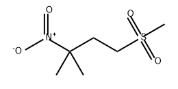 Butane, 3-methyl-1-(methylsulfonyl)-3-nitro- Structure