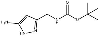 tert-butyl N-[(3-amino-1H-pyrazol-5-yl)methyl]carbamate 구조식 이미지
