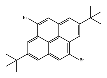 Pyrene, 4,9-dibromo-2,7-bis(1,1-dimethylethyl)- Structure