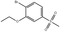 Benzene, 1-bromo-2-ethoxy-4-(methylsulfonyl)- Structure