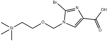 1H-Imidazole-4-carboxylic acid, 2-bromo-1-[[2-(trimethylsilyl)ethoxy]methyl]- Structure