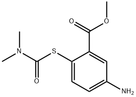 methyl
5-amino-2-[(dimethylcarbamoyl)sulfanyl]benzoate Structure