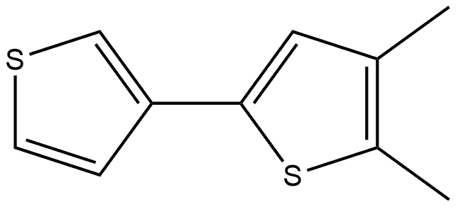 4,5-Dimethyl-2,3'-bithiophene Structure