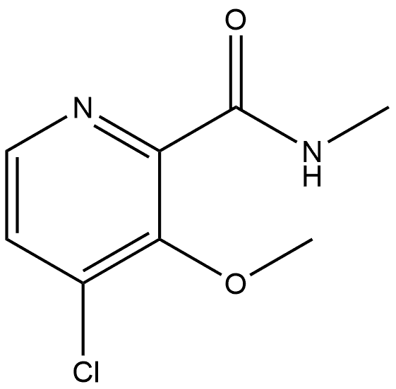 4-Chloro-3-methoxy-N-methyl-2-pyridinecarboxamide Structure