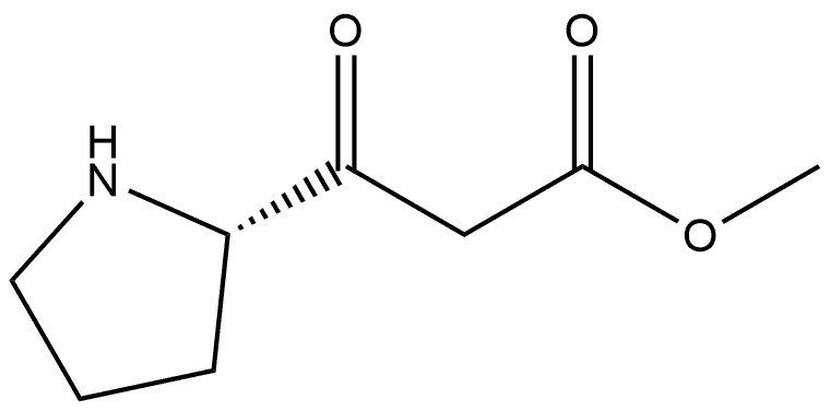 methyl (S)-3-Oxo-3-(2-pyrrolidinyl)propanoate Structure