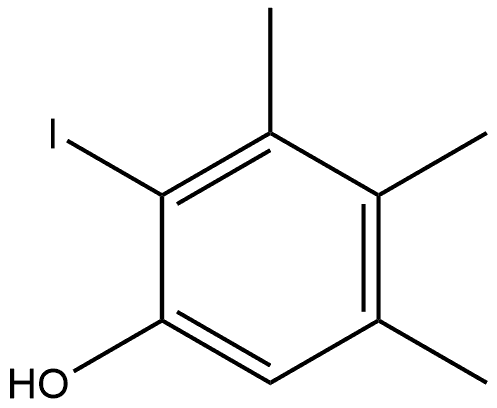 Phenol, 2-iodo-3,4,5-trimethyl- Structure