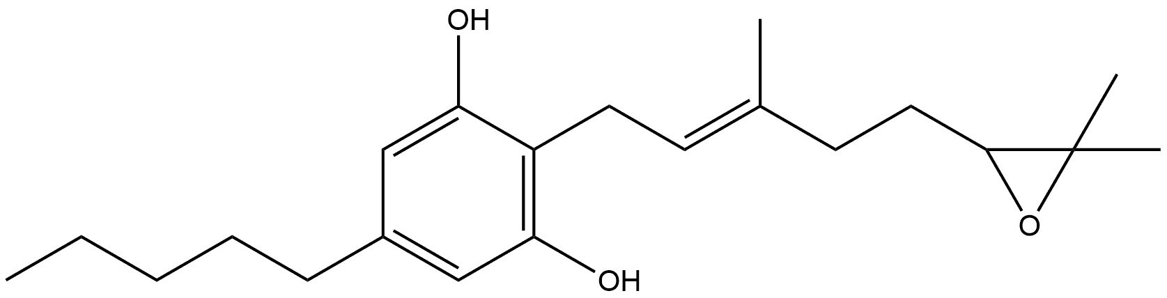 6',7'-epoxy Cannabigerol Structure