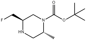 tert-butyl (2R,5R)-5-(fluoromethyl)-2-methylpiperazine-1-carboxylate Structure