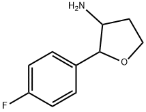 2-(4-fluorophenyl)tetrahydrofuran-3-amine 구조식 이미지