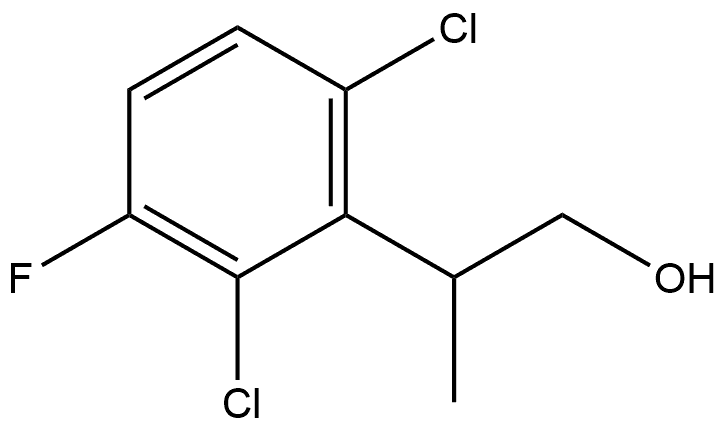 2-(2,6-dichloro-3-fluoro-phenyl)propan-1-ol Structure