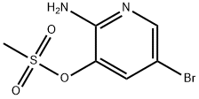 2-amino-5-bromopyridin-3-yl methanesulfonate 구조식 이미지
