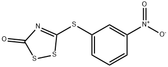 3H-1,2,4-Dithiazol-3-one, 5-[(3-nitrophenyl)thio]- 구조식 이미지