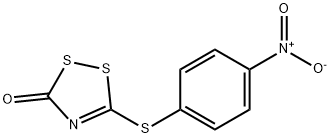 3H-1,2,4-Dithiazol-3-one, 5-[(4-nitrophenyl)thio]- Structure