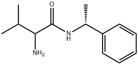 Butanamide, 2-amino-3-methyl-N-[(1R)-1-phenylethyl]- Structure