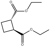 1,2-Cyclobutanedicarboxylic acid, diethyl ester, (1S-trans)- (9CI) Structure