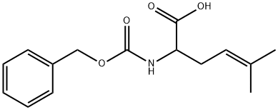 4-Hexenoic acid, 5-methyl-2-[[(phenylmethoxy)carbonyl]amino]- Structure