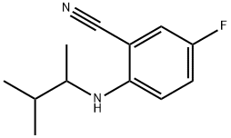 Benzonitrile, 2-[(1,2-dimethylpropyl)amino]-5-fluoro- Structure