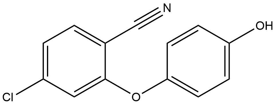 4-Chloro-2-(4-hydroxyphenoxy)benzonitrile Structure