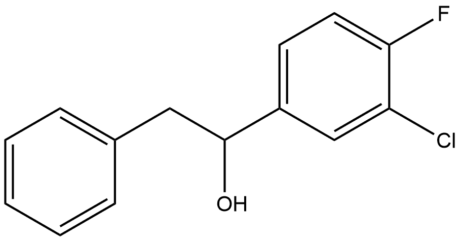 α-(3-Chloro-4-fluorophenyl)benzeneethanol Structure