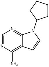 7-Cyclopentyl-7H-pyrrolo[2,3-d]pyrimidin-4-amine Structure