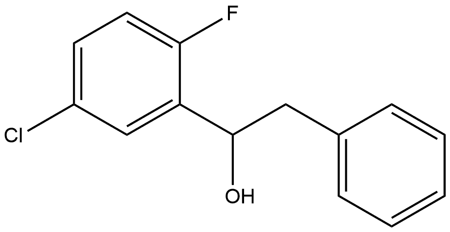 α-(5-Chloro-2-fluorophenyl)benzeneethanol Structure