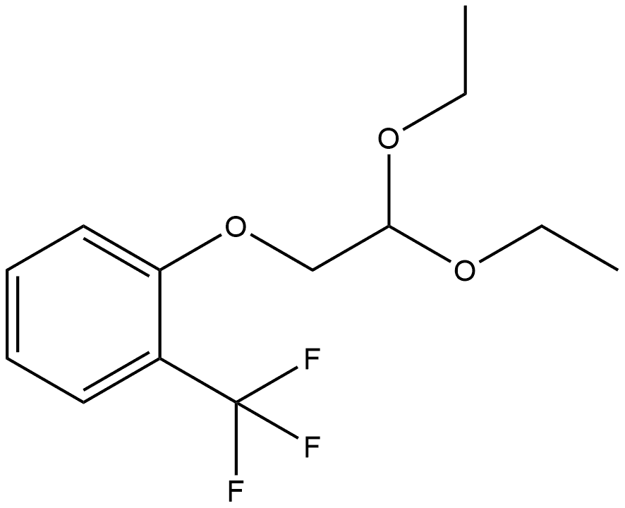 1-(2,2-Diethoxyethoxy)-2-(trifluoromethyl)benzene Structure