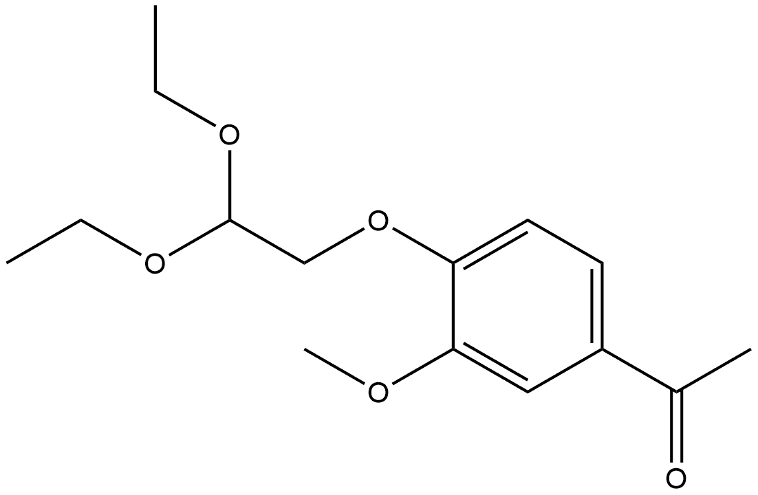 1-[4-(2,2-Diethoxyethoxy)-3-methoxyphenyl]ethanone Structure