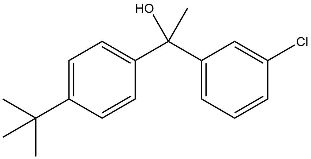 3-Chloro-α-[4-(1,1-dimethylethyl)phenyl]-α-methylbenzenemethanol Structure