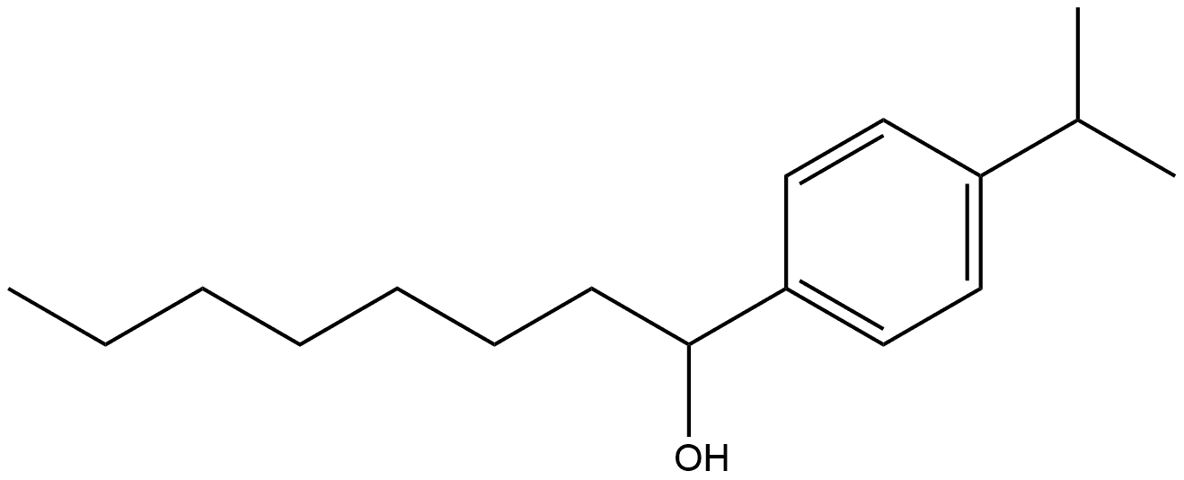 α-Heptyl-4-(1-methylethyl)benzenemethanol Structure