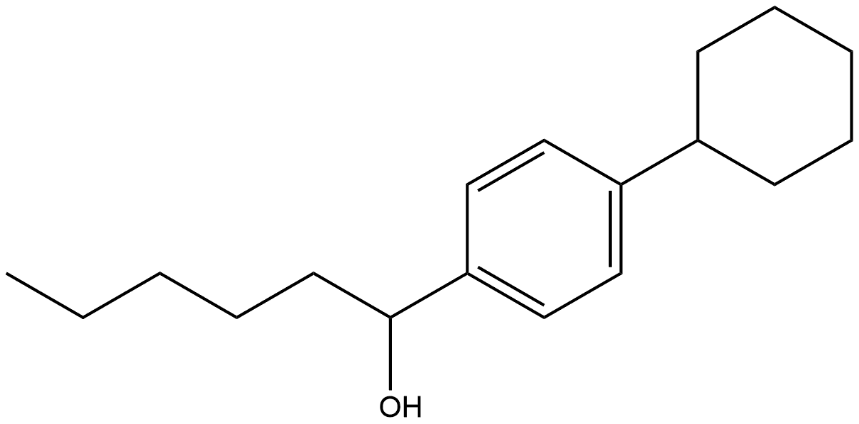 4-Cyclohexyl-α-pentylbenzenemethanol Structure