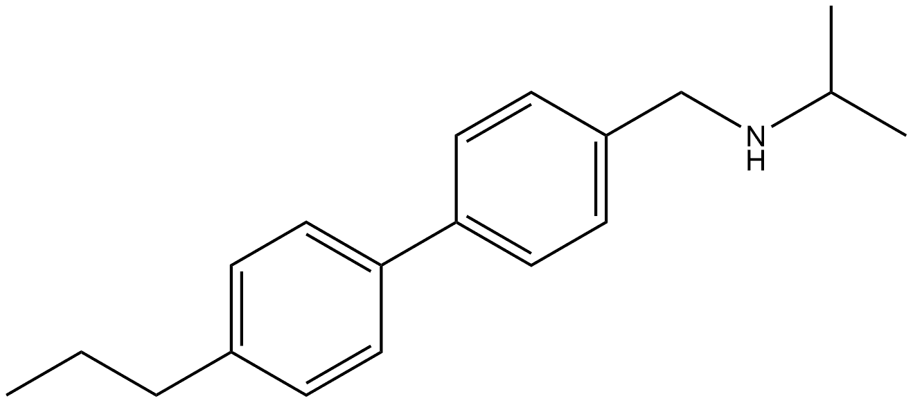 N-(1-Methylethyl)-4'-propyl[1,1'-biphenyl]-4-methanamine 구조식 이미지
