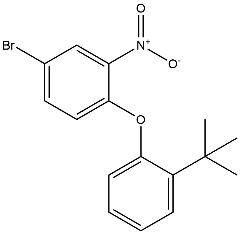 4-bromo-1-(2-(tert-butyl)phenoxy)-2-nitrobenzene Structure