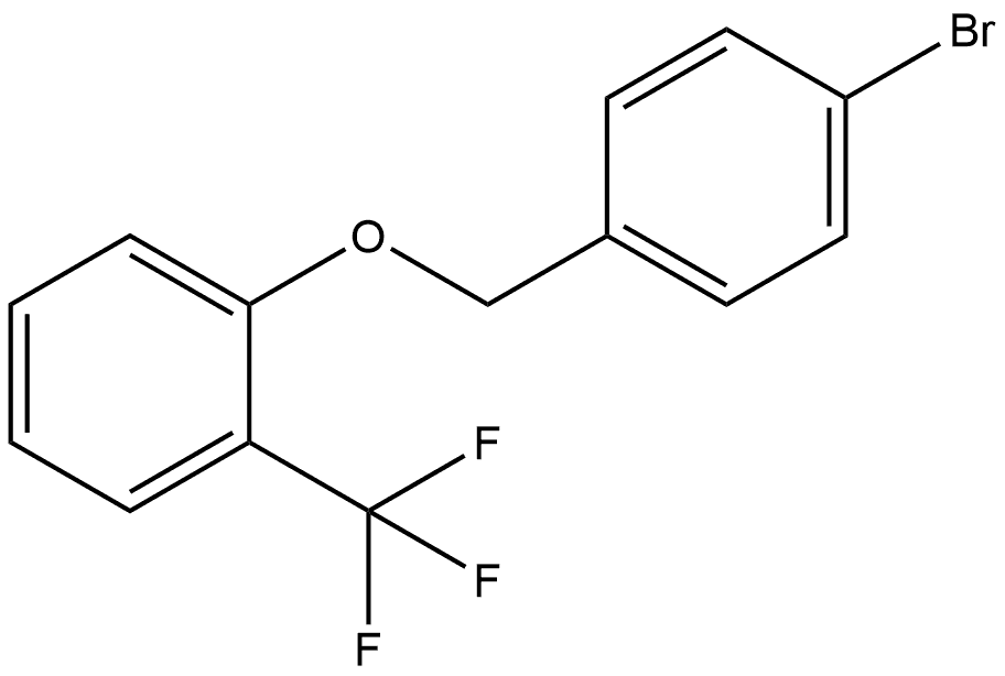 Benzene, 1-[(4-bromophenyl)methoxy]-2-(trifluoromethyl)- Structure