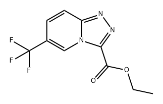 1,2,4-Triazolo[4,3-a]pyridine-3-carboxylic acid, 6-(trifluoromethyl)-, ethyl ester Structure