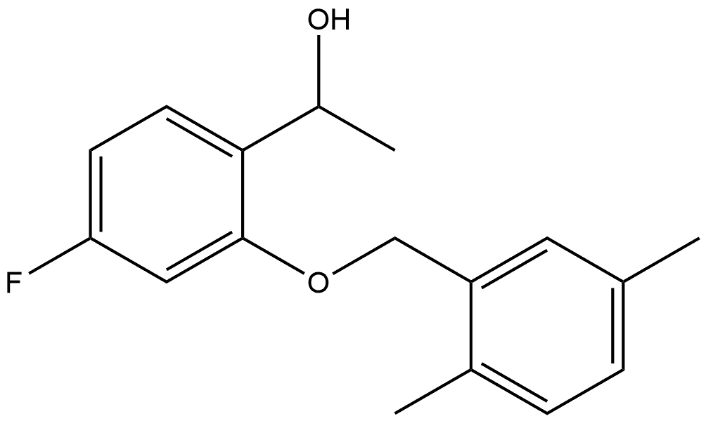 2-[(2,5-Dimethylphenyl)methoxy]-4-fluoro-α-methylbenzenemethanol Structure