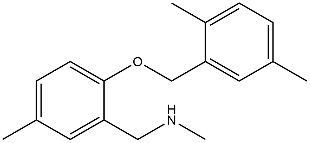 2-[(2,5-Dimethylphenyl)methoxy]-N,5-dimethylbenzenemethanamine Structure