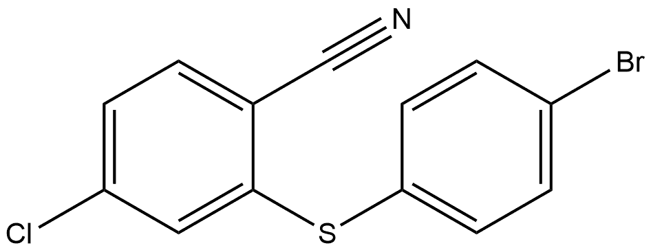 2-[(4-Bromophenyl)thio]-4-chlorobenzonitrile Structure