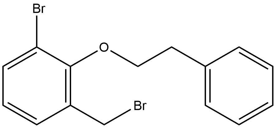 1-Bromo-3-(bromomethyl)-2-(2-phenylethoxy)benzene Structure