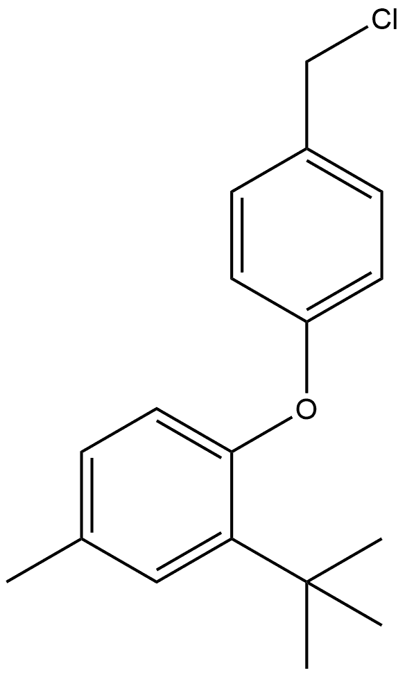 1-[4-(Chloromethyl)phenoxy]-2-(1,1-dimethylethyl)-4-methylbenzene Structure