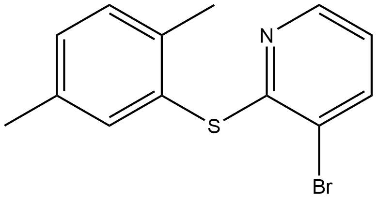 3-Bromo-2-[(2,5-dimethylphenyl)thio]pyridine Structure