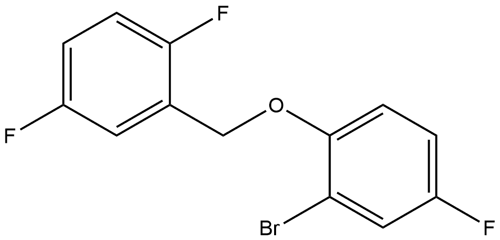 Benzene, 2-bromo-1-[(2,5-difluorophenyl)methoxy]-4-fluoro- Structure