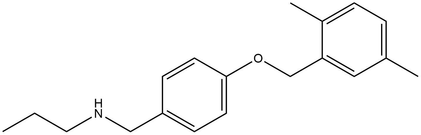 4-[(2,5-Dimethylphenyl)methoxy]-N-propylbenzenemethanamine Structure