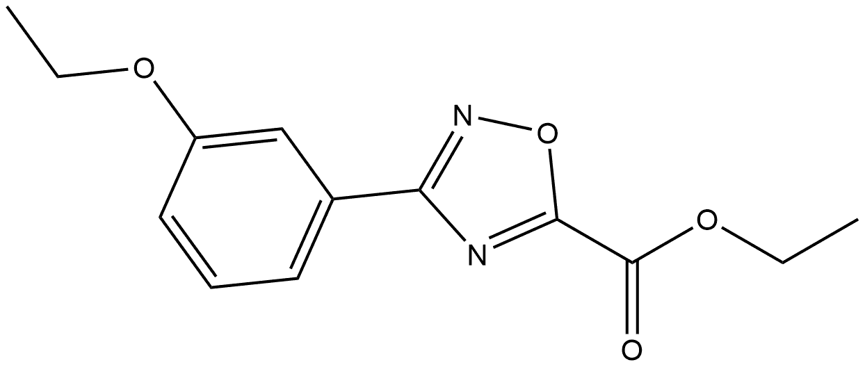 Ethyl 3-(3-Ethoxyphenyl)-1,2,4-oxadiazole-5-carboxylate Structure