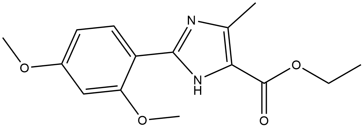 Ethyl 2-(2,4-Dimethoxyphenyl)-5-methyl-1H-imidazole-4-carboxylate Structure