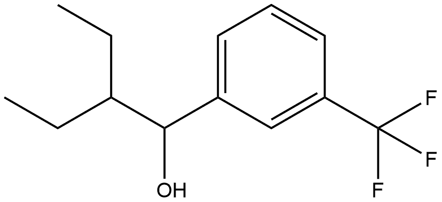 α-(1-Ethylpropyl)-3-(trifluoromethyl)benzenemethanol Structure